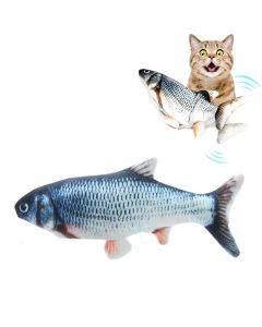 USB rechargeable pet simulation fish electric cat interactive toy, size: 30cm, style: crucian carp