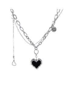 Women's letters Versatile titanium steel necklace Fried Dough Twists chain