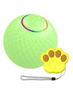 C2 Smart Pet Cat Toy Ball Luminous Yo-Yo Diameter 5.5cm Remote Control Version (Green)