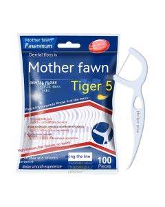 Little Deer Mom Disposable Dental Care Floss Stick 100 pieces/bag