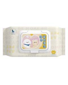 Naive Baby Pet Cleaning Wet Wipes for Cats, Dogs, and Dogs Cleansing Body Free 80 puffs/pack