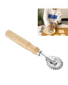 Zinc Alloy Biscuit Mold Cake Mould Baking Kitchen Tools, Style:Long Handle Wheel