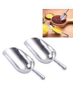 2 PCS Stainless Steel Multifunctional Shovel Aluminum Alloy Ice Shovel Food Tea Shovel Tea Spoon