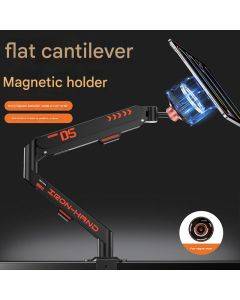 MagSafe Magnetic iPad Stand, Aluminum Desk Clamp Tablet Holder with Adjustable Height Angle for Gaming, Live Streaming & Office