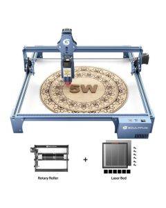 【EU Stock】SCULPFUN S9 5.5W Laser Engraver + Laser Bed + Rotary Roller