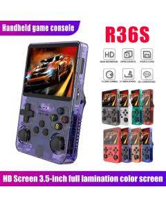 R36S Retro Handheld Game Console - 3.5 Inch IPS Screen, 64GB/128GB, Portable Gaming Device with Built-in Games