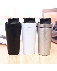739ml(25oz) Healthy Sports Cup Stainless Steel Protein Powder Classic Shaker Bottle Replacement Milkshake Cup