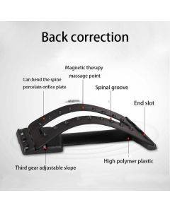 Magnetic therapy traction device for lumbar disc herniation, lower back pain massage, household stretching corrector, backrest for spine