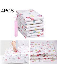 4 explosion-proof thickened vacuum compression bags for clothing, storage bags, and hand pumps for delivery