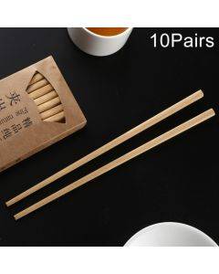 10 Pairs Natural Yellow Sandal Wood Non-slip Chopsticks