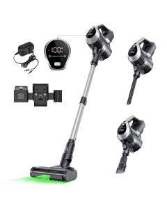 MOOSOO YC1 Cordless Vacuum Cleaner 12kPa High Suction 40min Runtinte LED Display Multi-Cyclone Filtration System 0.8L Dustbin