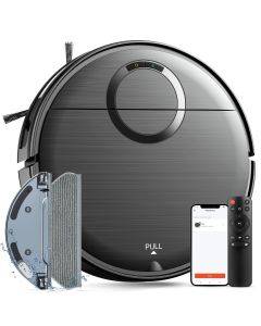 Teendow T7S 2-in-1 Robot Vacuum and Mop 2000Pa Strong Suction, Smart App/Remote/Voice Control (Alexa & Google Assistant), 180 Mins Runtime, Self-Charging Robotic Vacuum Cleaner