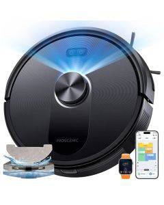 Proscenic Q10 Robot Vacuum and Mop Combo 8000Pa Strong Suction 360 LiDAR Navigation 200 Min Runtime Smart App Voice Remote Control
