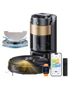 Proscenic Q20 Plus Robot Vacuum and Mop Combo 10000Pa Suction Self Emptying Base LiDAR Navigation 200 Min Runtime