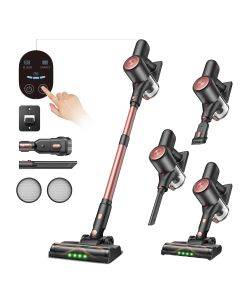 Vactidy V10 Pro Cordless Stick Vacuum Cleaner 45KPa Strong Suction 45 Mins Runtime Lightweight LED Display 5 HEPA Filters