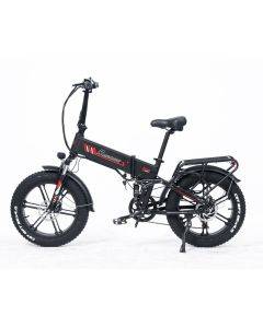 RANDRIDE YX20M Electric Bike 1000W Motor 20*4.0'' Fat Tires E-Bike 45km/h Max Speed 48V 17Ah Battery 80-90km Max Range 150kgLoad