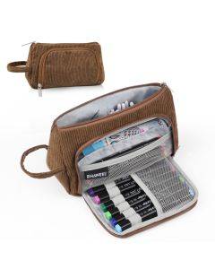 HAWEEL corduroy triangle pencil case makeup bag storage bag