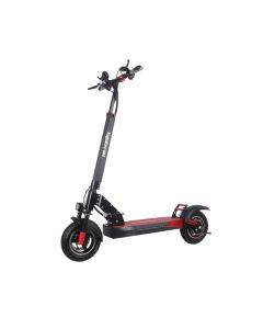 KugooKirin M4 Folding Electric Off Road Scooter 10 Inch Pneumatic Tires 500W Brushless 10Ah Battery Motor 3 Speed Modes Dual Disc Brake Max Speed 45KM/h LED Display 45KM Long Range with Seat - Black