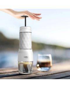 BioloMix Compact Coffee Maker Portable Hand Press Capsule Ground Espresso Machine for Travel And Picnic