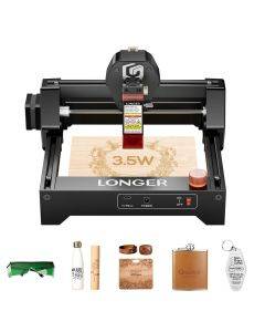 LONGER RAY5 Mini 2.5W/3.5W Laser Engraver, 0.04mm Precision, 12,000mm/min Speed, for Wood/ Acrylic/ Leather/ Metal, 130*140mm Area