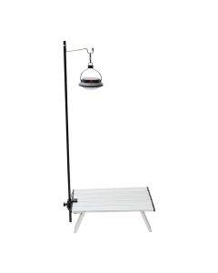 Outdoor ultra-light aluminum folding mini light stand tri-fold portable camping picnic table fixed small light pole