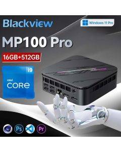 Blackview MP100 Pro 12:e generationens Intel® Core™ i5-12450H 16GB DDR4 M.2 PCIe 4.0 SSD WiFi 6 Windows 11 Pro Mini PC