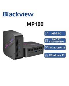 Blackview MP100 NEW Mini PC AMD R7 5825U Windows 11 8-Core 16-thread 16GB DDR4 512GB/1TB SSD WiFi 6 Mini Computer PC
