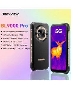 【2025 NEW】Blackview BL9000 PRO 5G Rugged Phone 6.78'' FHD 12GB RAM 512GB 50MP Camera FLIR 8800mAh Battery Android 14