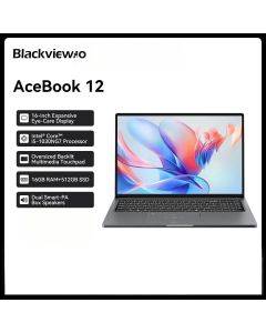 Blackview AceBook 12 Win 11 Pro Laptop 16'' 1920*1200 Display, Intel I5-1030NG7 Notebook, 16GB 512GB, 5000mAh