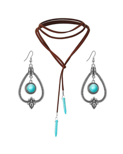 Bohemian Turquoise Natural Sweater Vintage Pendant Model,