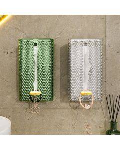 Yimijia tissue box wall-mounted facial tissue wash face towel storage box toilet bathroom kitchen upside-down pumping paper box