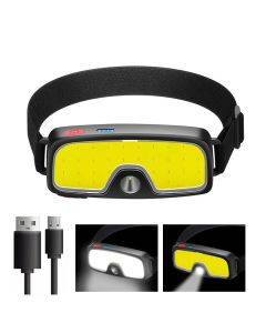 New strong light COB headlight USB charging head-mounted fishing light outdoor riding night running floodlight headlight