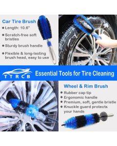 Car Cleaning Kit Car Wheel Brush Detail Brush Tire Crevice Brush