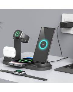 Four-in-one mobile phone wireless charging base suitable for Apple mobile phone Airpods iwatch wireless charger