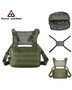Outdoor sports tactical chest bag men's bag men's bag tactical multi-functional practical and convenient mesh breathable chest bag