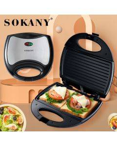 SOKANY102 luxury stainless steel triangle home sandwich machine toaster sandwich machine