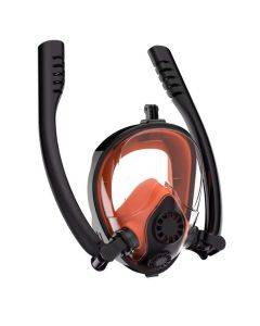 Manufacturer customized new adult rotatable silicone waterproof and anti-fog fully dry double-tube diving mask diving goggles