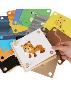 Shadow matching puzzle toys Children's educational early education exercise hand-eye coordination game