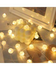 led copper wire light crack bead ball Christmas waterproof decorative light string camping confession light