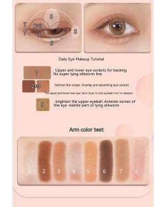 JellyBubble Jelly Bubble Earth Color 8°C Milk Bubble Eyeshadow New Peach Milk Bubble Eyeshadow Palette ins Parity