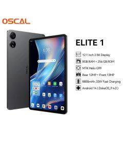 OSCAL ELITE 1 Tablet Android 14, 12.1 inch 2.5K Display MTK Helio G99 8GB 256GB 8800mAh Battery 33W Fast Charging