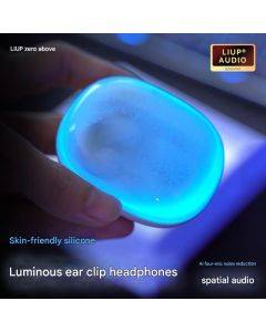 LIUP Zero Luminous Flowing Sand Ear Clip Bluetooth Headphones Open Wireless Air Bone Conduction Non-In-Ear Sports Running