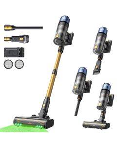 Proscenic P15 Cordless Stick Vacuum Cleaner, 50kPa 580W Powerful Suction, 70min Runtime, Anti-Tangle Brush, 6 Layers Filter