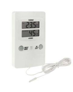 The TH02 Digital LCD Indoor Outdoor Sensor Probe Weather Humidity Hygrometer Thermometer