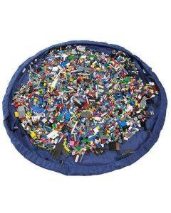 Foldable Kid Toys Storage Bag, Size:1.5 x 1.5m(Dark Blue)