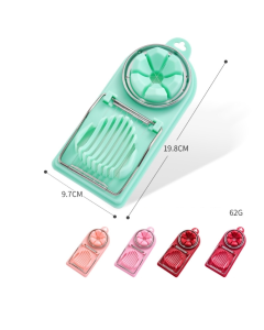 6 PCS Multifunctional Egg Cutter Kitchen Tool Stainless Steel Fancy Egg Cutter