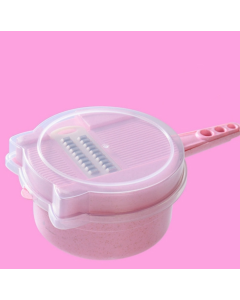 Kitten Shape Multifunctional Vegetable Chopper Slicer Shredder Shredder Kitchen Accessory Gadget (Pink)