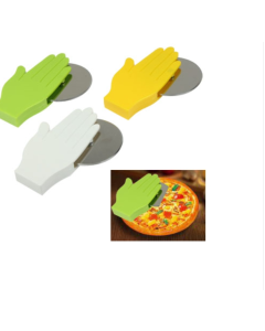 Fashion Palm Shape Stainless Steel Blade Pizza Cake Cutting Device (Random Color Delivery)