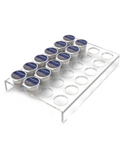 YX038 Acrylic 24 Holes Coffee Capsule Storage Display Stand