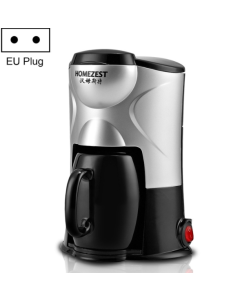 Homezest Household Small Coffee Machine Fully Automatic Portable Mini Single Cup Coffee Maker, Style:EU Plug(Black)